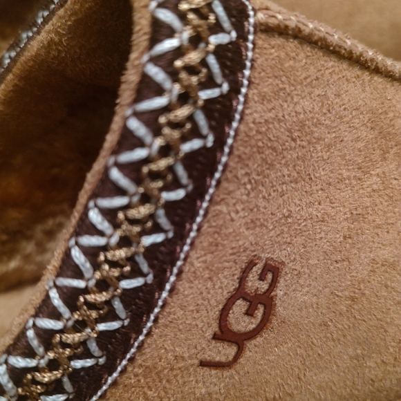 UGG Tan Suede Slippers - Picture 6 of 8